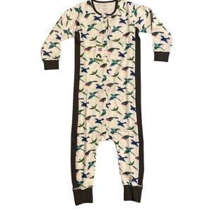 NWT Bamboo Long Sleeve Footed Unisex Sleep Suit 4T - 6T